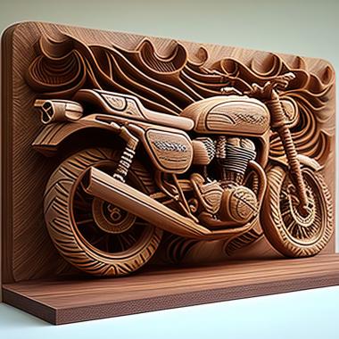 3D модель Kawasaki W800 Cafe Style (STL)